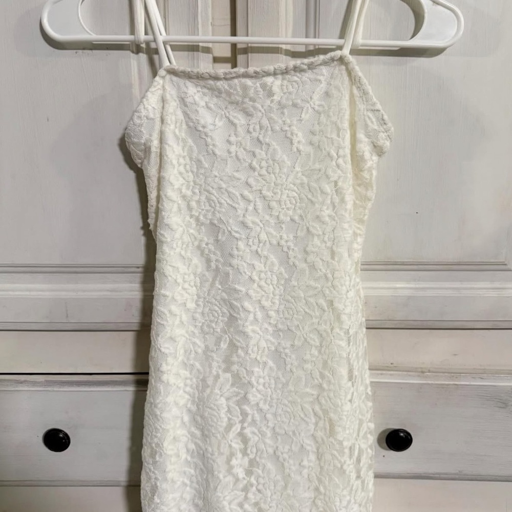 Rue21 Strapless White Lace Dress